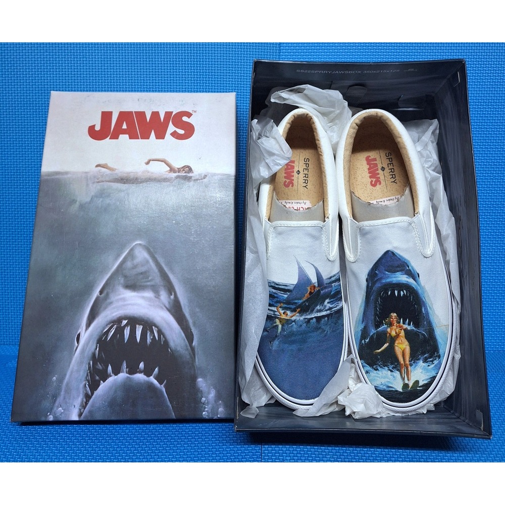Sperry X Jaws Striper II S/O Slip On Sneakers Limited Edition US Size 12 Men's